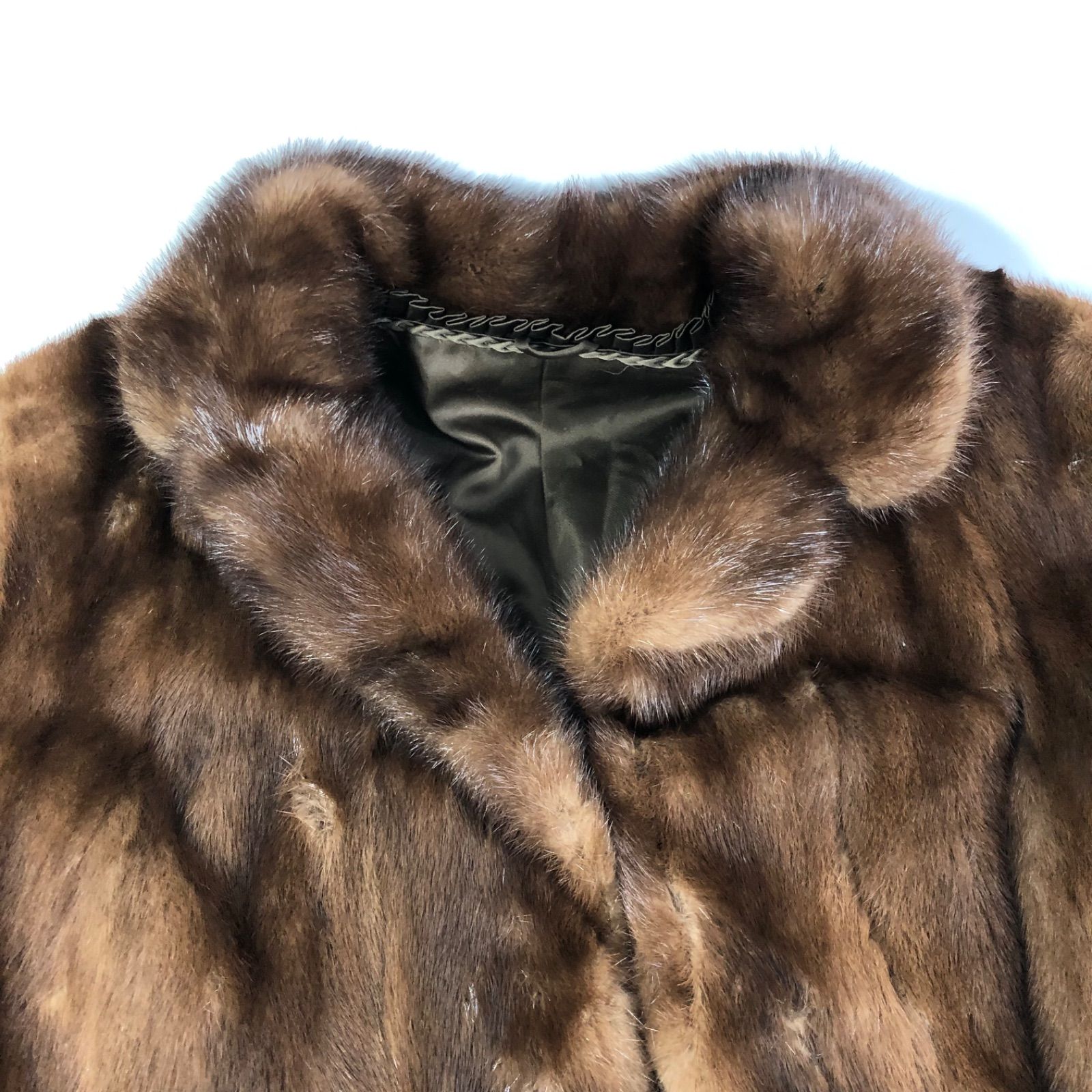 A1126-27-5 毛皮 レディース デミバフ ミンク 艶 上質 ファーコート