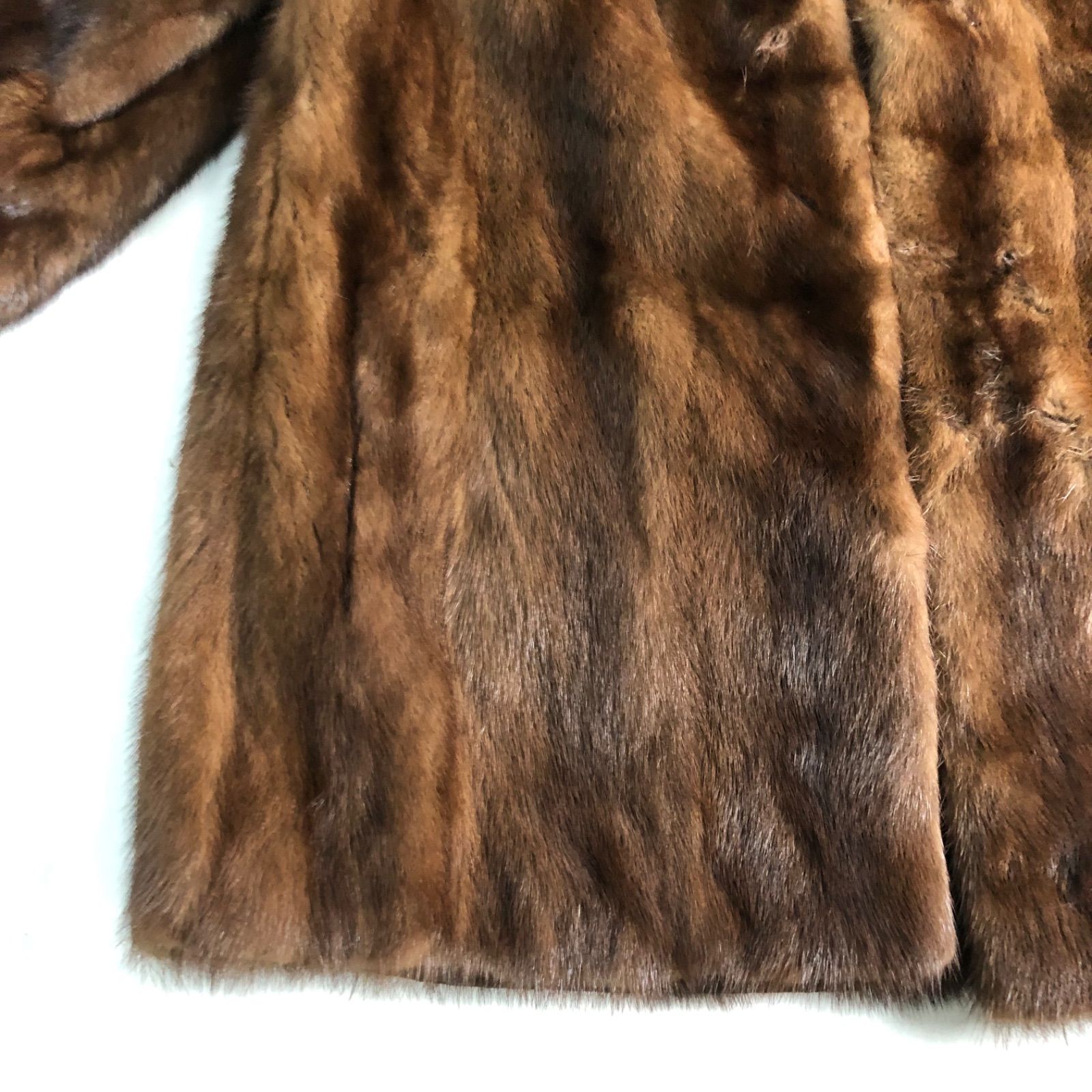 A1126-27-5 毛皮 レディース デミバフ ミンク 艶 上質 ファーコート