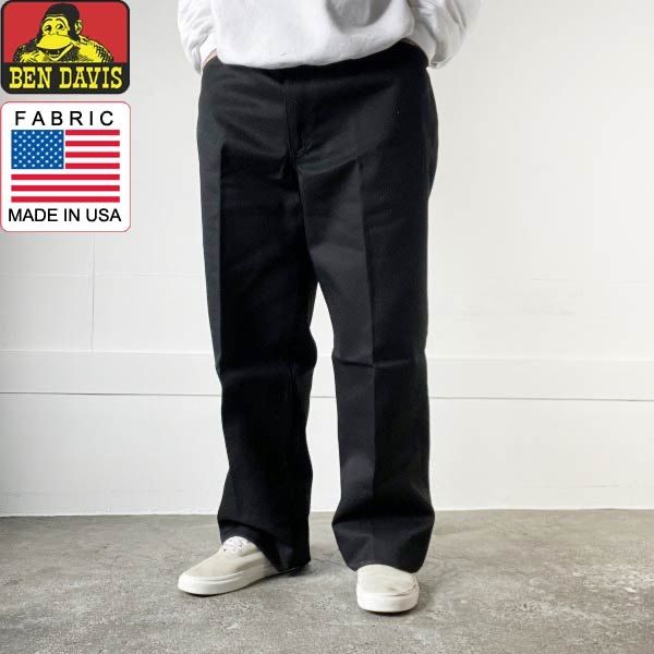 新品 US企画 BEN DAVIS ベンデイビス ベンズ ワークパンツ 黒 W38