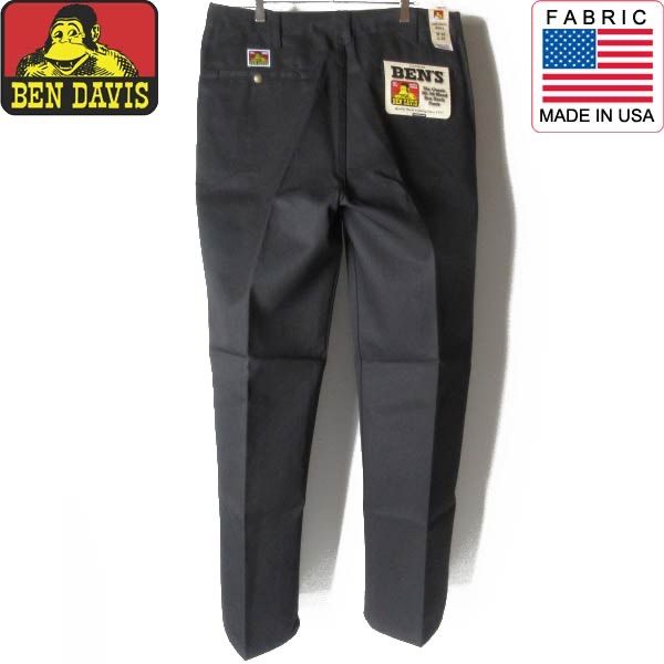極美品 BEN DAVIS ベンデイビス フリスコパンツUS企画 W32 新品 US企画 BEN DAVIS ベンデイビス ベンズ ワークパンツ 黒 W38
