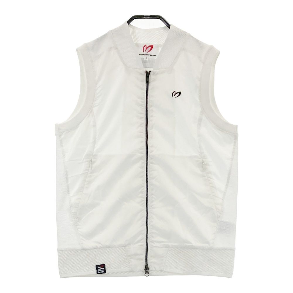 サイズ 0 MASTER BUNNY EDITION マスターバニーエディション ジップベスト ホワイト系 ゴルフウェア レディース ストスト