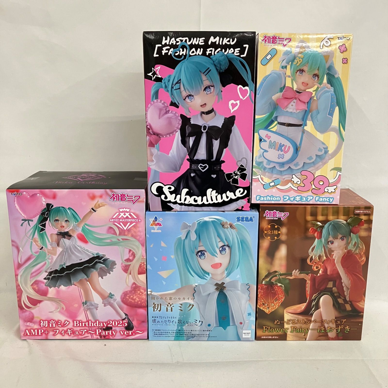 初音ミク フィギュア５種セット 未開封 初音ミク フィギュア 5個セット SFJ520 c107 - メルカリ