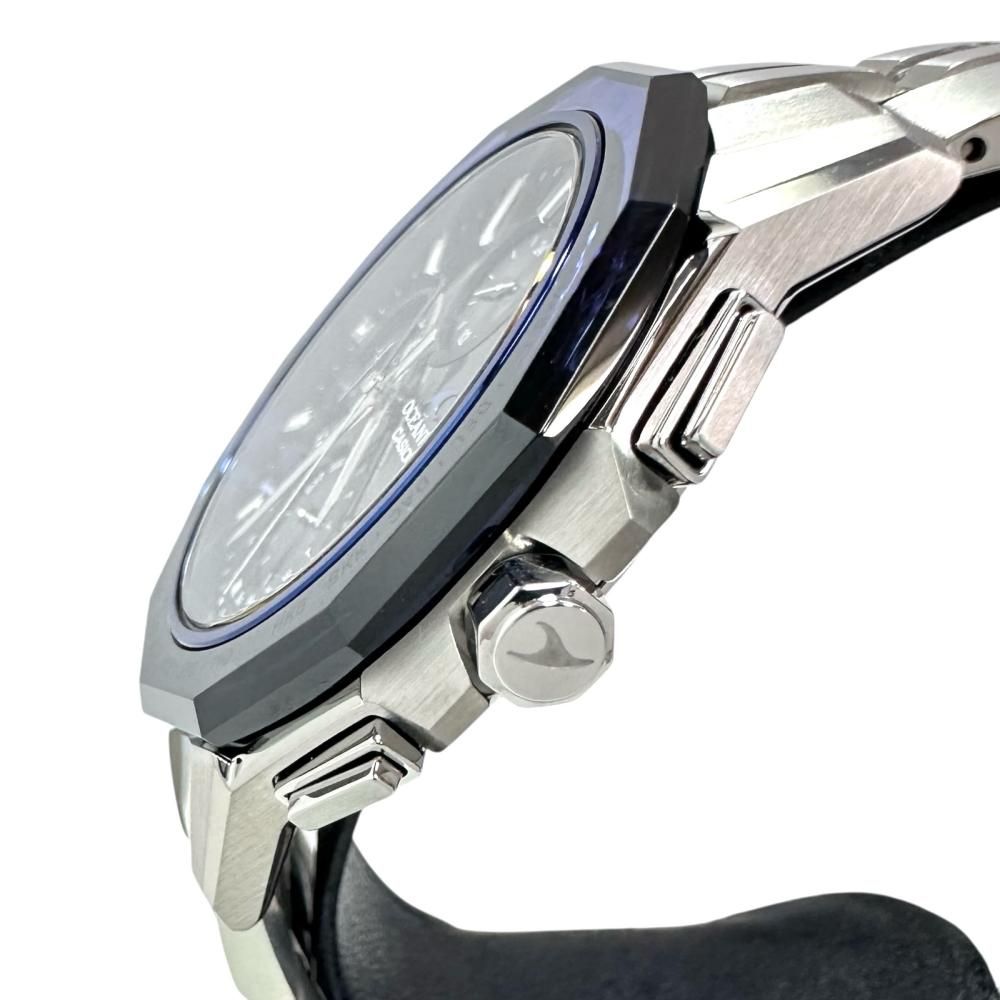 CASIO カシオ オシアナス OCW S 6000 保証書 ギャラ き 腕時計 チタン ソーラー電波 青黒文字盤 メンズ GD