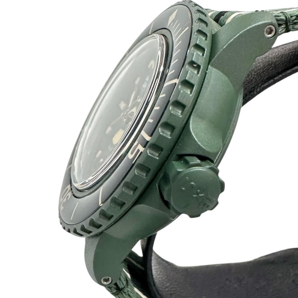 Swatch スウォッチ グリーンアビス ブランパンコラボ 腕時計 プラスチック ナイロン 自動巻き オートマ グリーン文字盤 メンズ GD