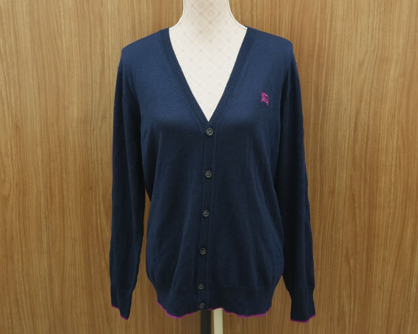 NI] BURBERRY バーバリー BLACK LABEL ブラックレーベル カーディガン