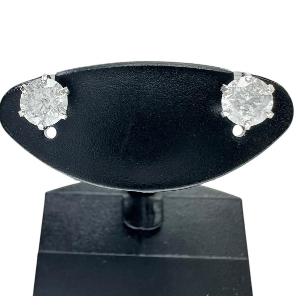 ダイヤモンド(推定I-I2) 0.4×2ct ピアス Pt900プラチナ 0.8g