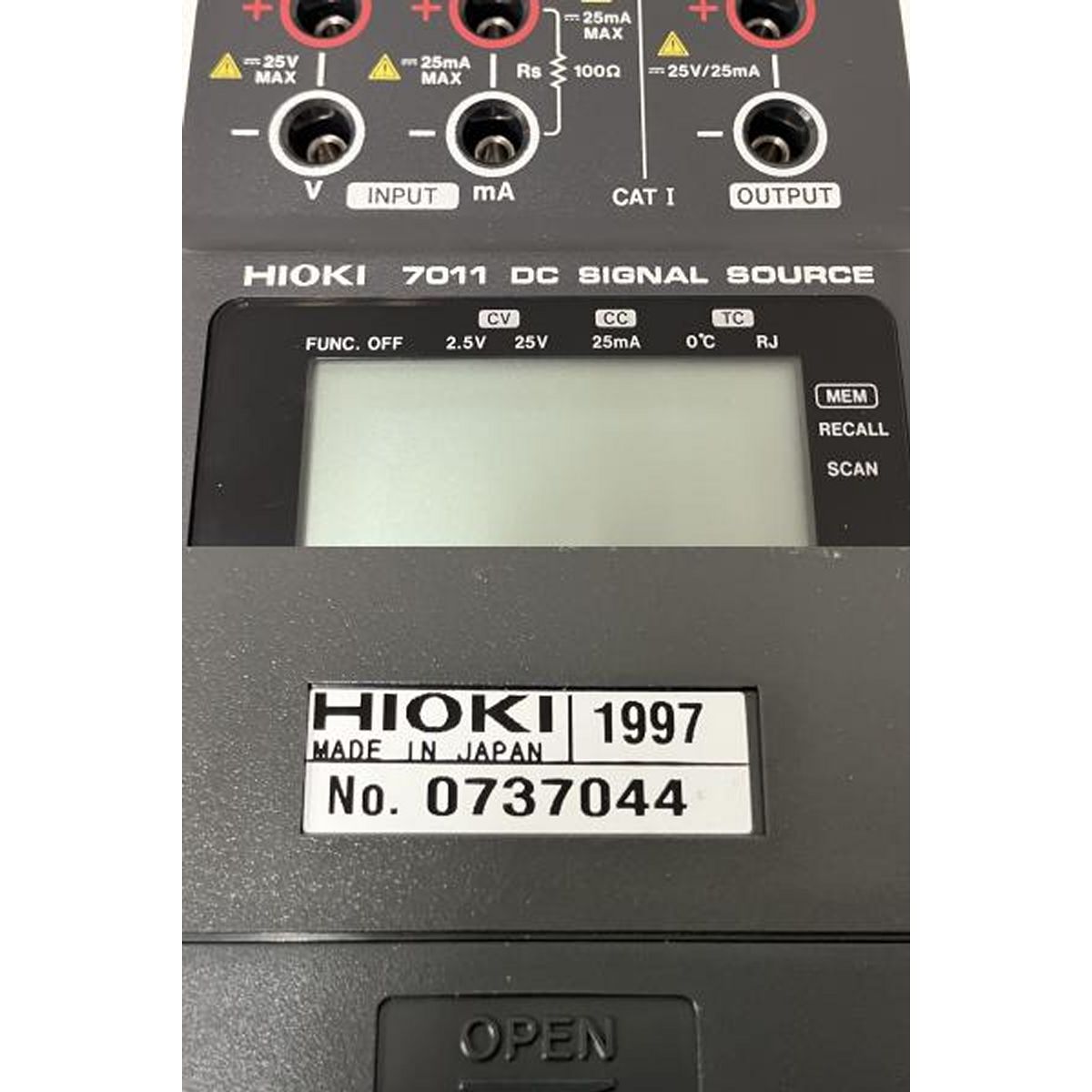  HIOKI 7011 DC SIGNAL SOURCE 直流信号発生器 キャリブレータ 電圧 電流 発生 4-20 mA 熱電対 ループチェック 計装 工具 その他 計測 検査