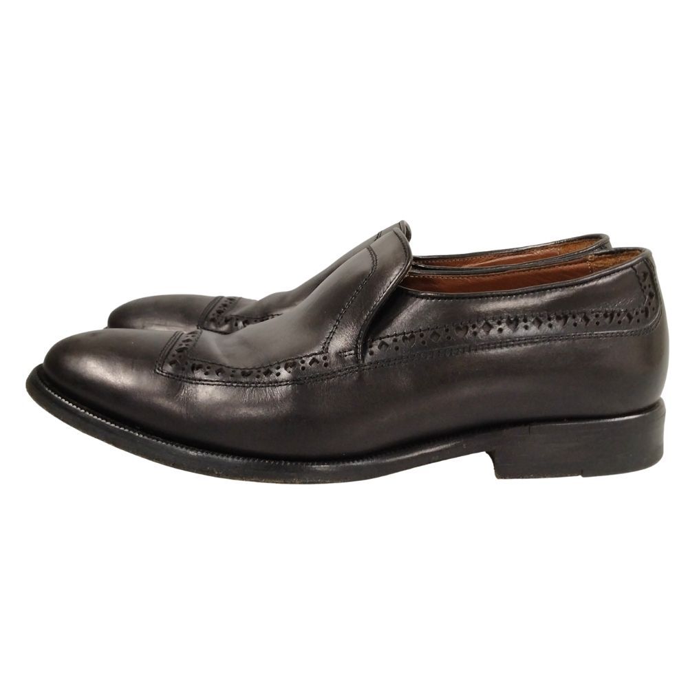 JIMMY CHOO ジミーチュウ メダリオン レザー ローファー NATURAL CALF BLACK サイズ 40 正規品 / 52750 JIMMY CHOO ジミーチュウ メダリオン レザー ローファー NATURAL CALF