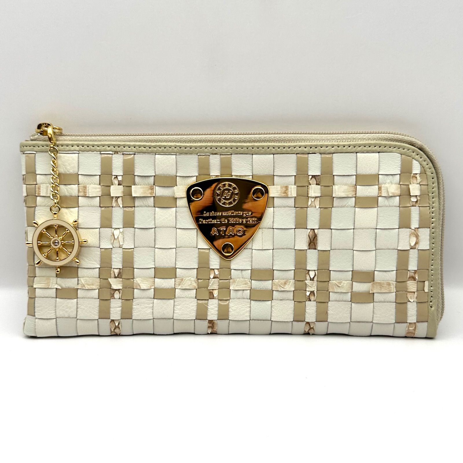 新品同様】ATAO アタオ limo リモ 長財布 L字ファスナー 舵チャーム