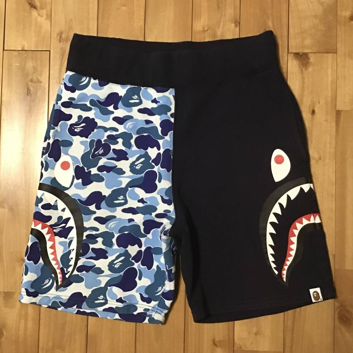 ABC camo side シャーク スウェットハーフパンツ Mサイズ a bathing