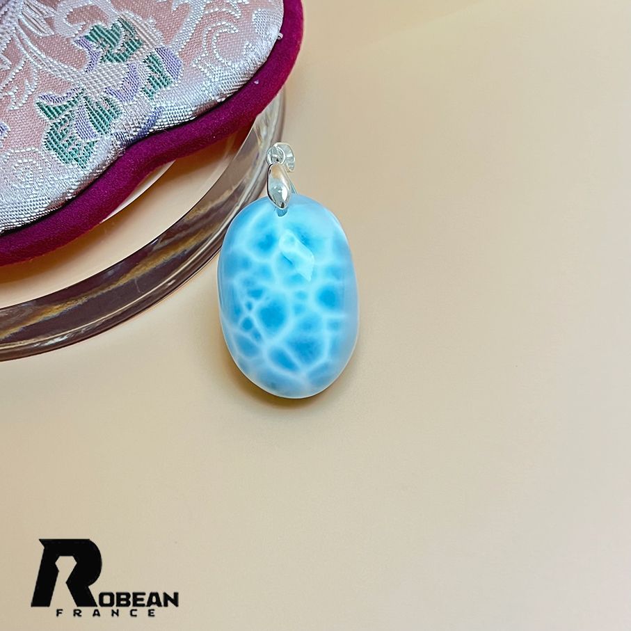 夢色 EU製 定価23万円 ROBEAN ラリマーペンダント パワーストーン 天然石 お守り プレゼント 約30.8 20.9 11.8 mm