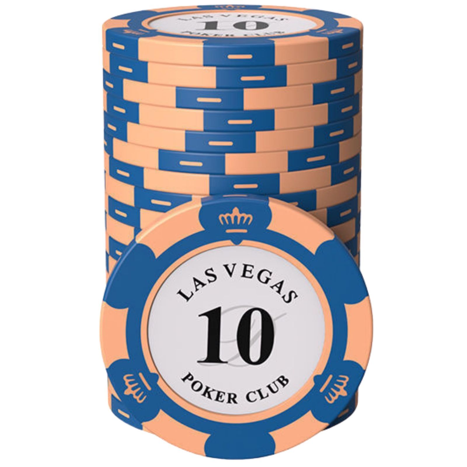 Leaf ポーカーチップ クレイ製 カジノチップ 10 面値 単品 East 20枚