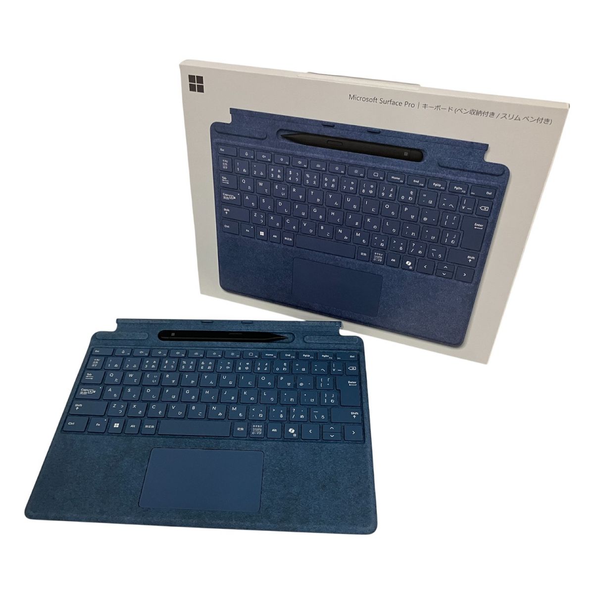 Microsoft Surface Pro 1864 1962 キーボード スリムペン ペン収納付 PC