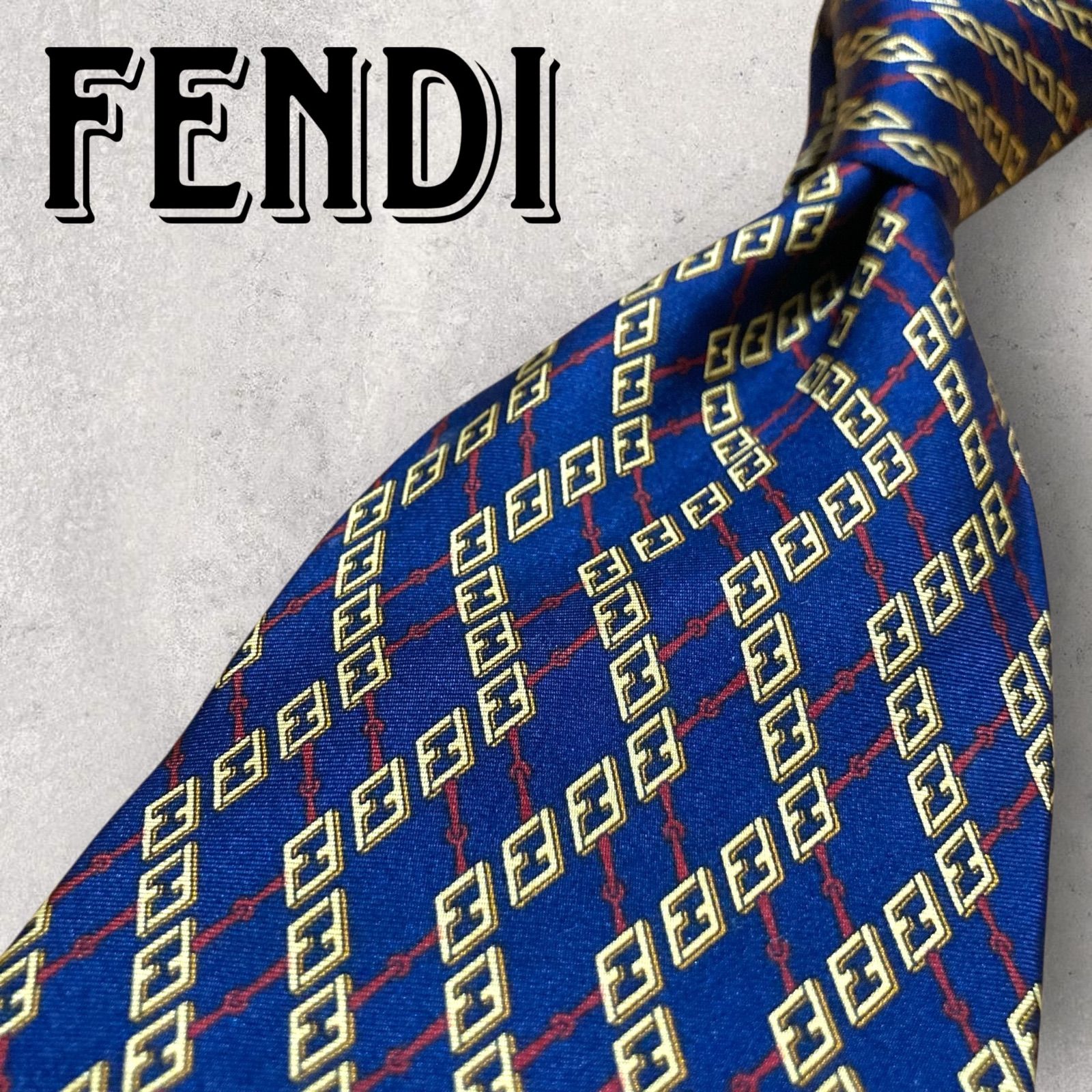 FENDI フェンディ ウェーブ柄 波 アート柄 ネクタイ ネイビー - メルカリ FENDI フェンディ ウェーブ柄 波 アート柄 ネクタイ ネイビー - メルカリ