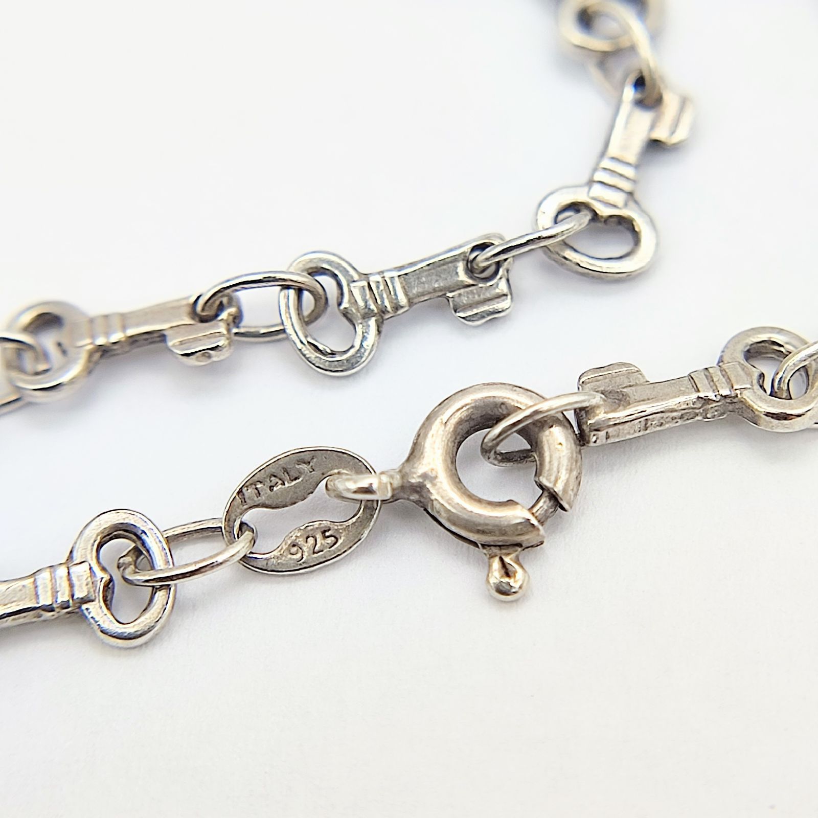 美品】キーモチーフブレスレット 鍵 ITALY SILVER シルバー925 - メルカリ