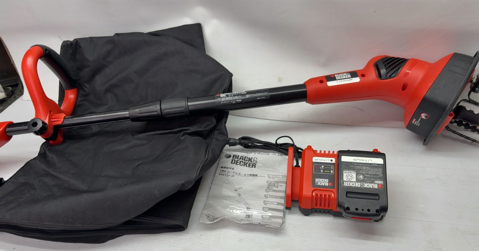 BLACK DECKER 18 Vコードレス ミニ耕運 除草機 LGC 120 N 11 c 63