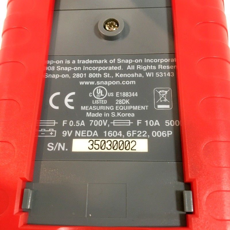  Snap-on スナップオン デジタルマルチメーター 収納ケース付き テスター 工具 測定器 デジタル 未校正 DW 3669 メジャー 距離測定 計測 検査