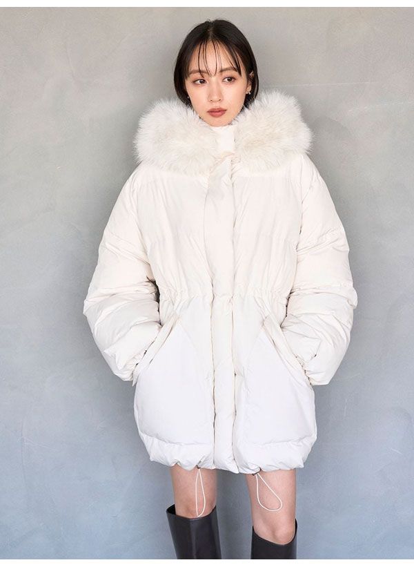 即納】 スナイデル SNIDEL アウター 25秋冬 西川フードファーミドル