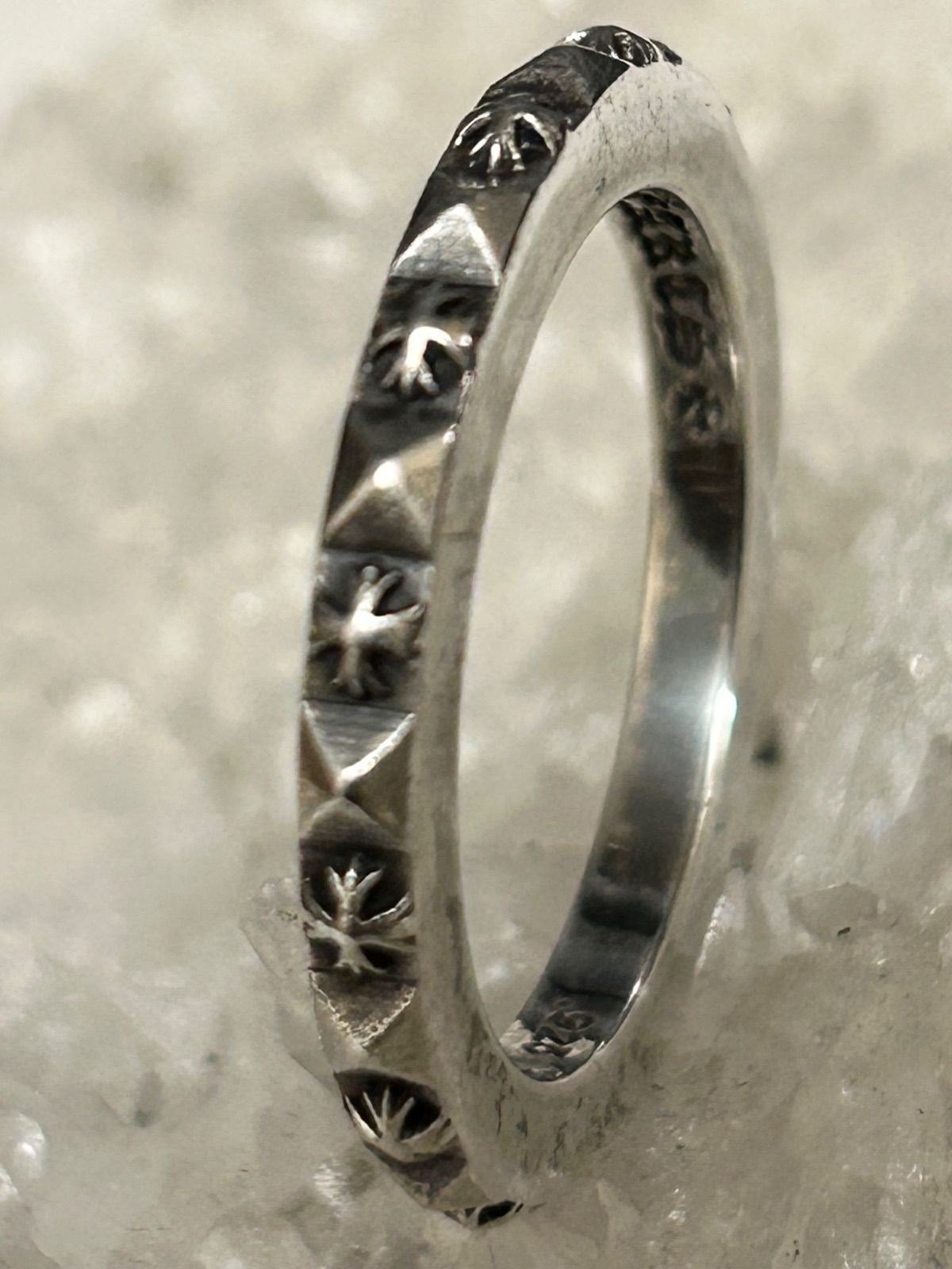 Chrome Hearts超人気TFPパンクリングCHプラスバージョン21号美品