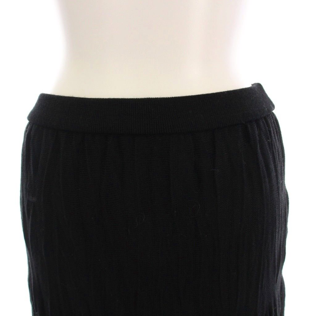 Y's ブラック ロングスカート ワイズ Y's ヨウジヤマモト ロング ニットスカート ウール 2 黒