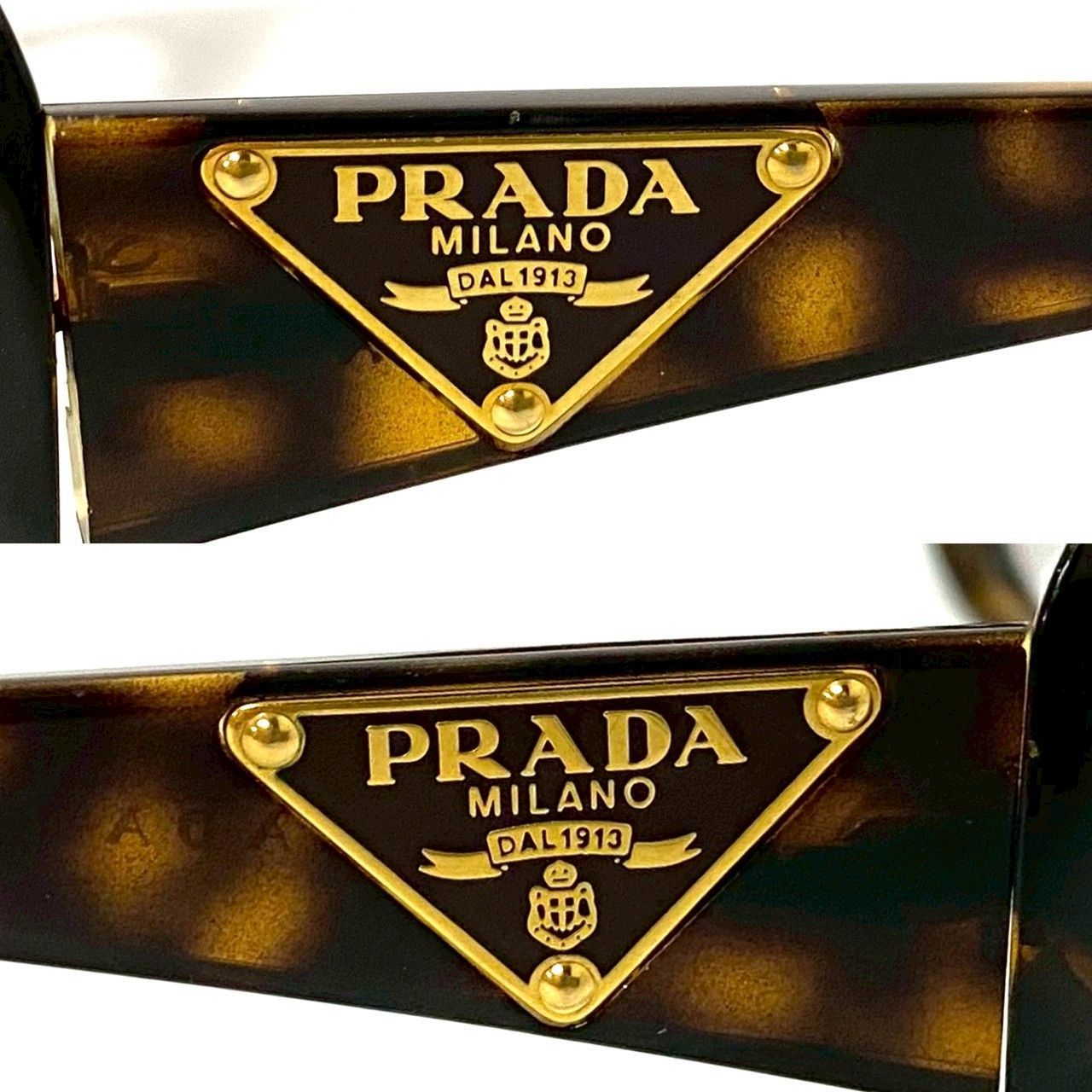 M【PRADA】サングラス SPR27L 57□17 2AU-6S1 135 3N レンズ無し 三角
