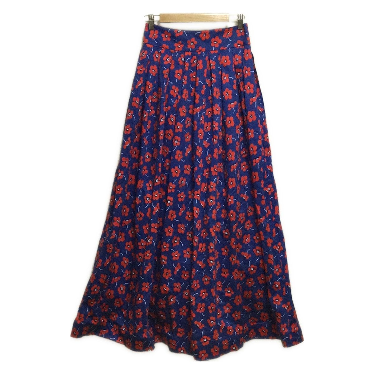 alice olivia アリスオリビア ロングスカート サイズ4 XL レディース - ブルー×レッド×マルチ マキシ丈 花柄