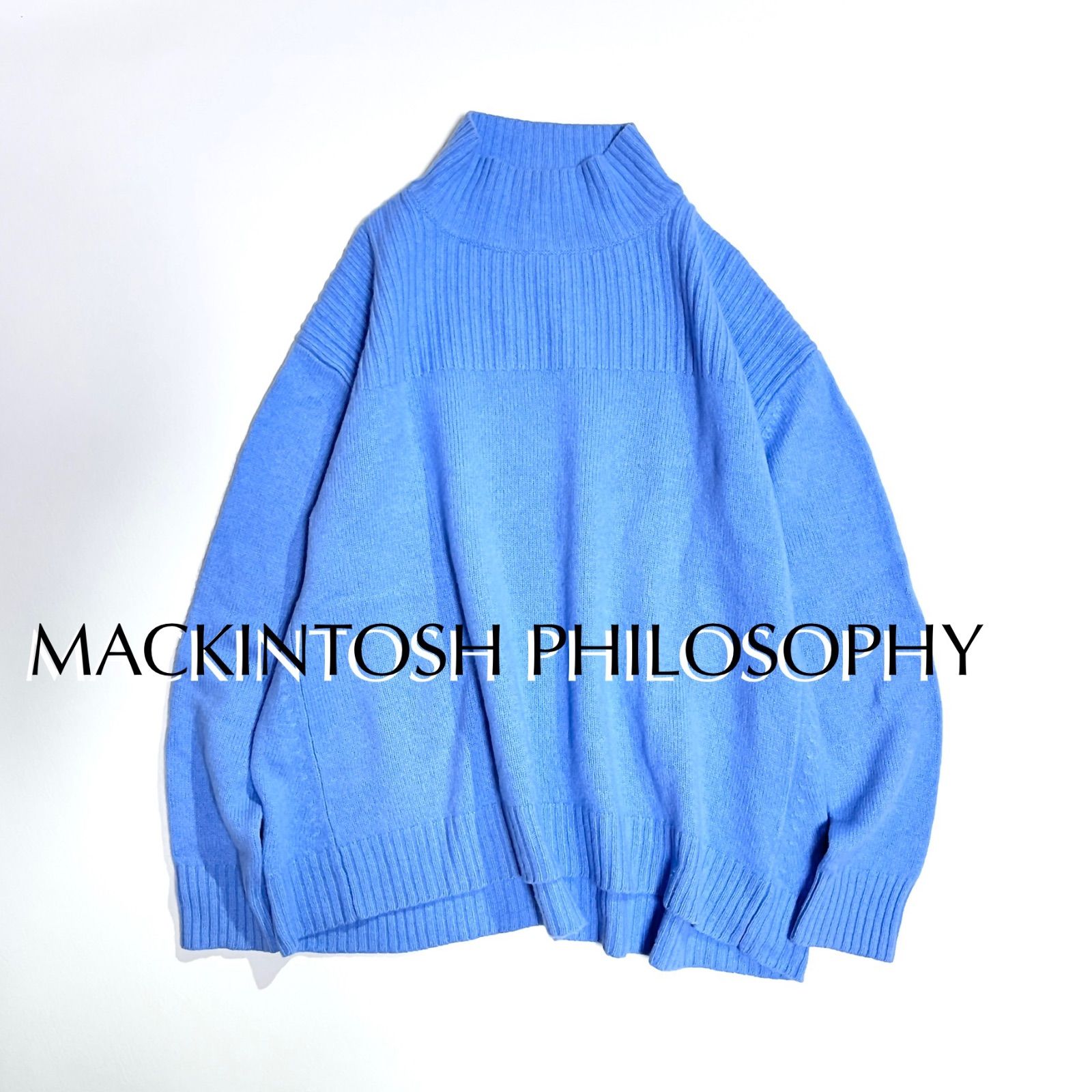 ck78a MACKINTOSH PHILOSOPHY ウールカシミヤハイネック ニット