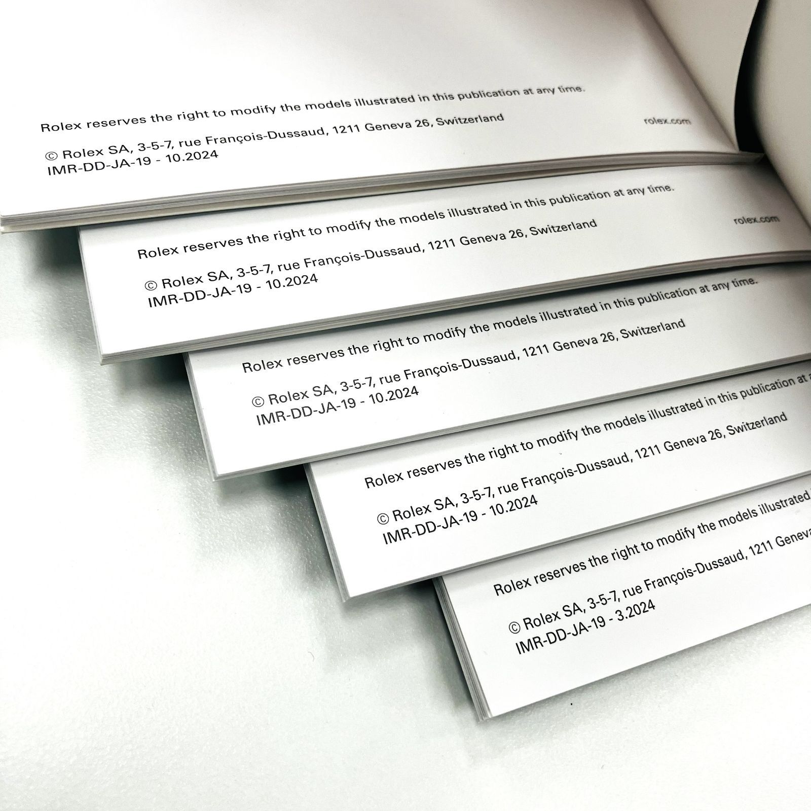 ROLEX ロレックス DAY-DATE デイデイト 取扱説明書 冊子 日本語版 付属