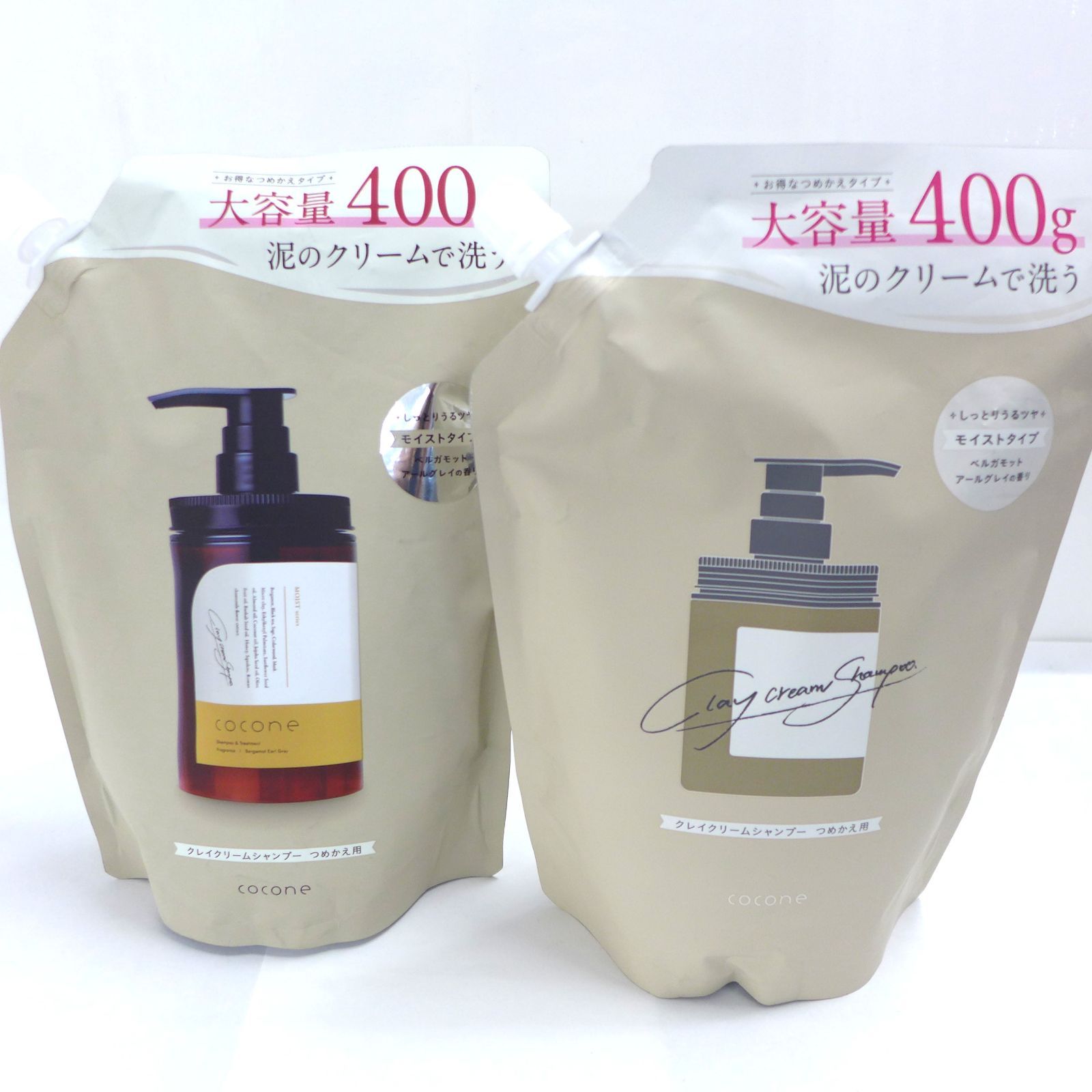 cocone ココネ クレイクリームシャンプー つめかえ用 400g2個セット