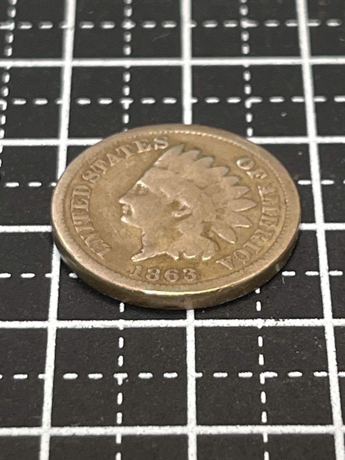 未使用1862年 銅ニッケル フィラデルフィア造幣局 インディアンヘッドセント 未使用1862年 銅ニッケル フィラデルフィア造幣局 インディアンヘッド