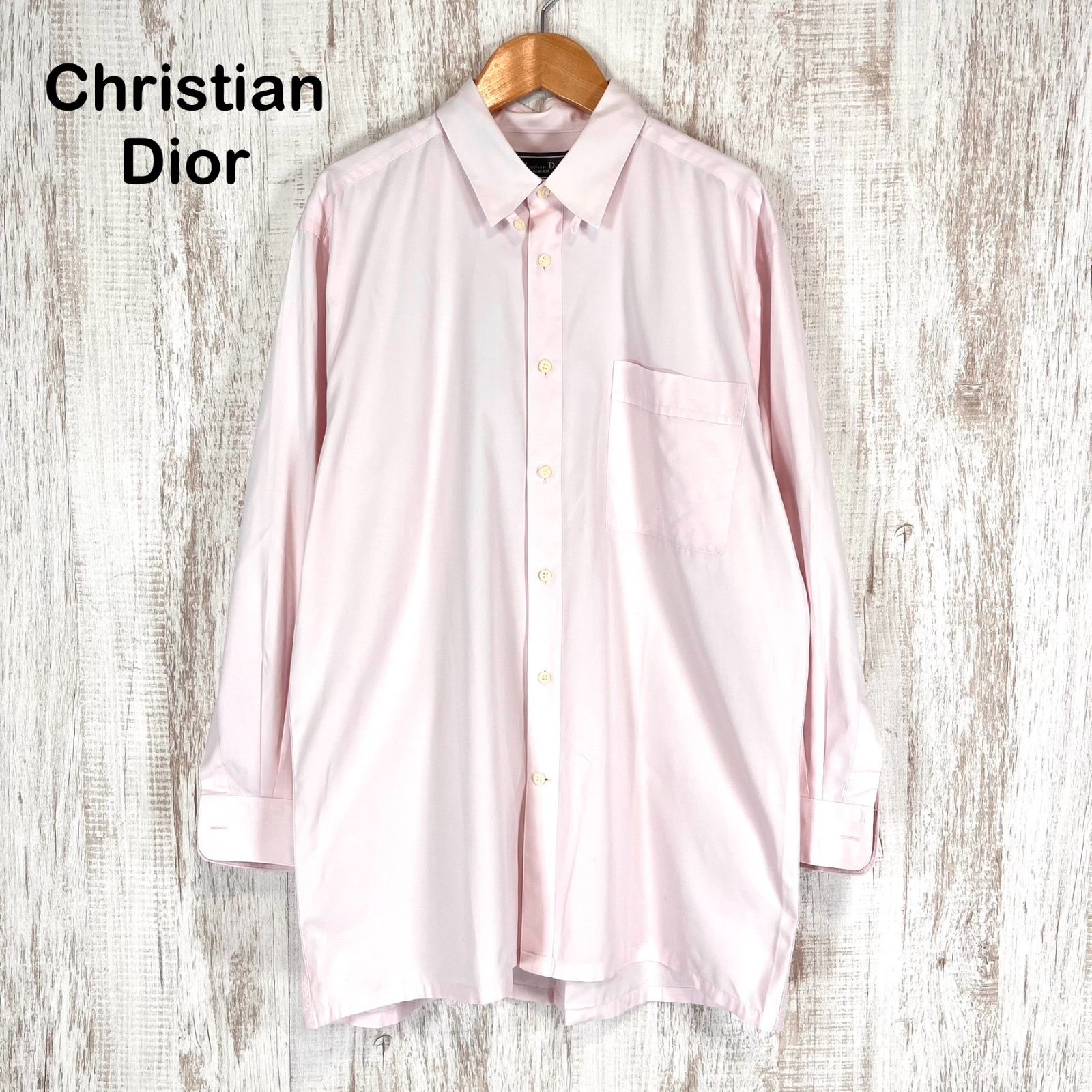 Christian Dior クリスチャンディオール 無地 BD ボタンダウン