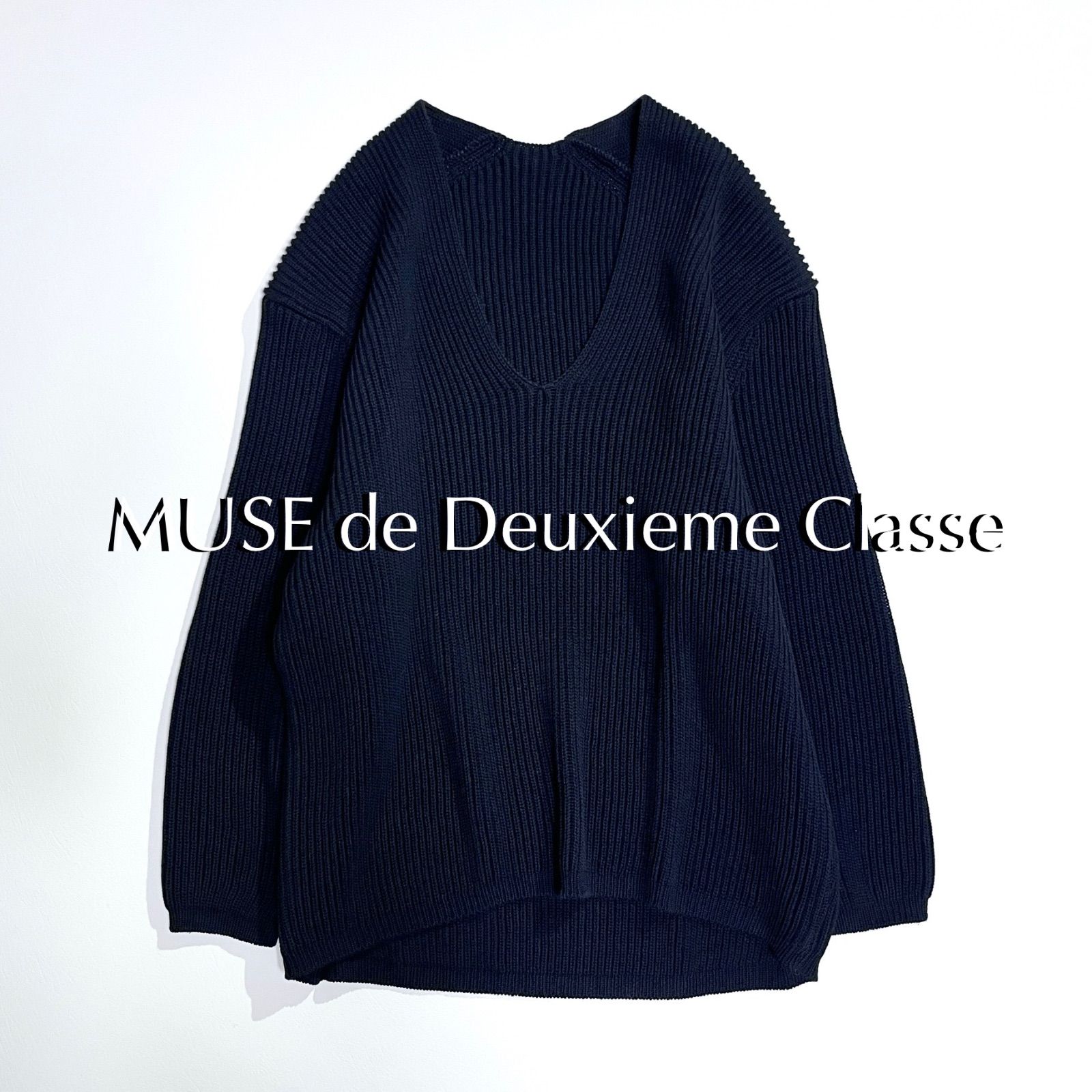 ck102a MUSE de Deuxieme Classe MALUアゼ V プルオーバー Vネック