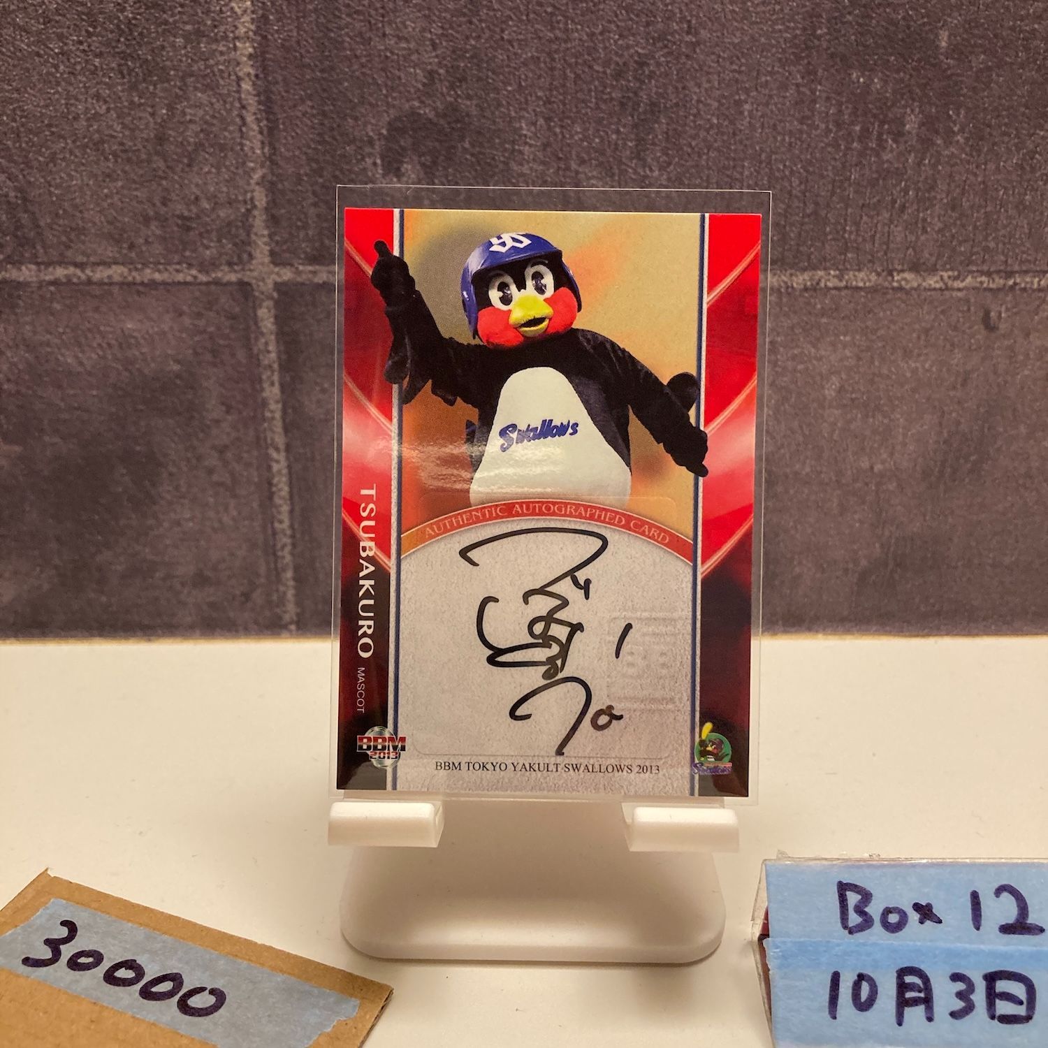 2013 BBM つば九郎 06 90 直筆サインカード 東京ヤクルトスワローズ Mascot カード