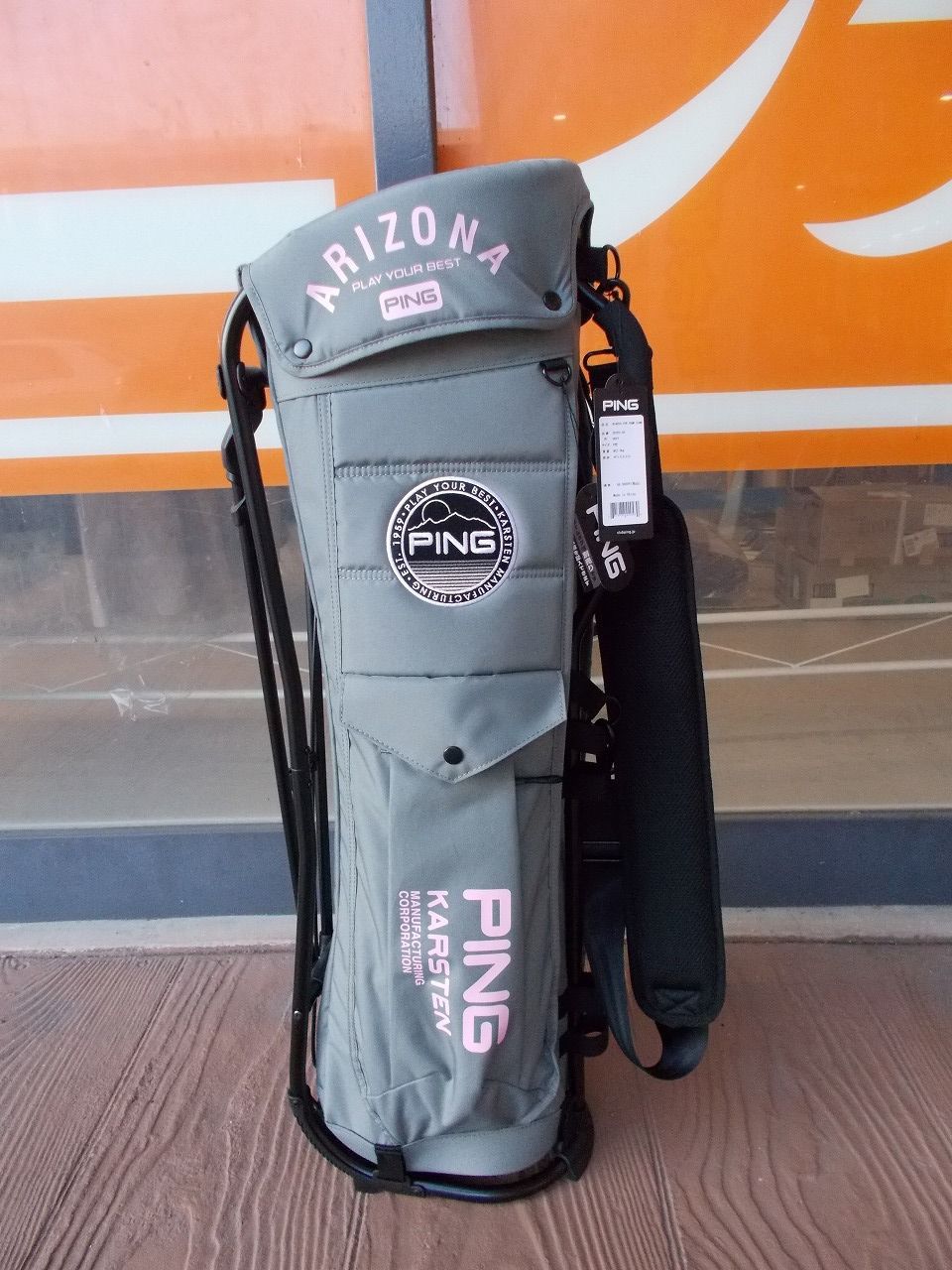 PING PIPE FRAME STAND 軽量 9型 約2.9 kg グレー ピン パイプフレーム スタンドバッグ キャディバッグ ゴルフバッグ