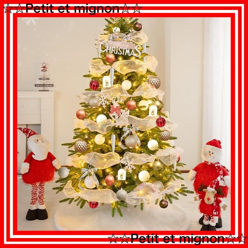 150 cm 高濃密度 枝数450本 Christmas tree 100球LED飾りライト 組立簡単 収納便利 ツリー 保護用手袋付き 飾り セット 豪華 商店 部屋 日本語取扱説明書 450本-150