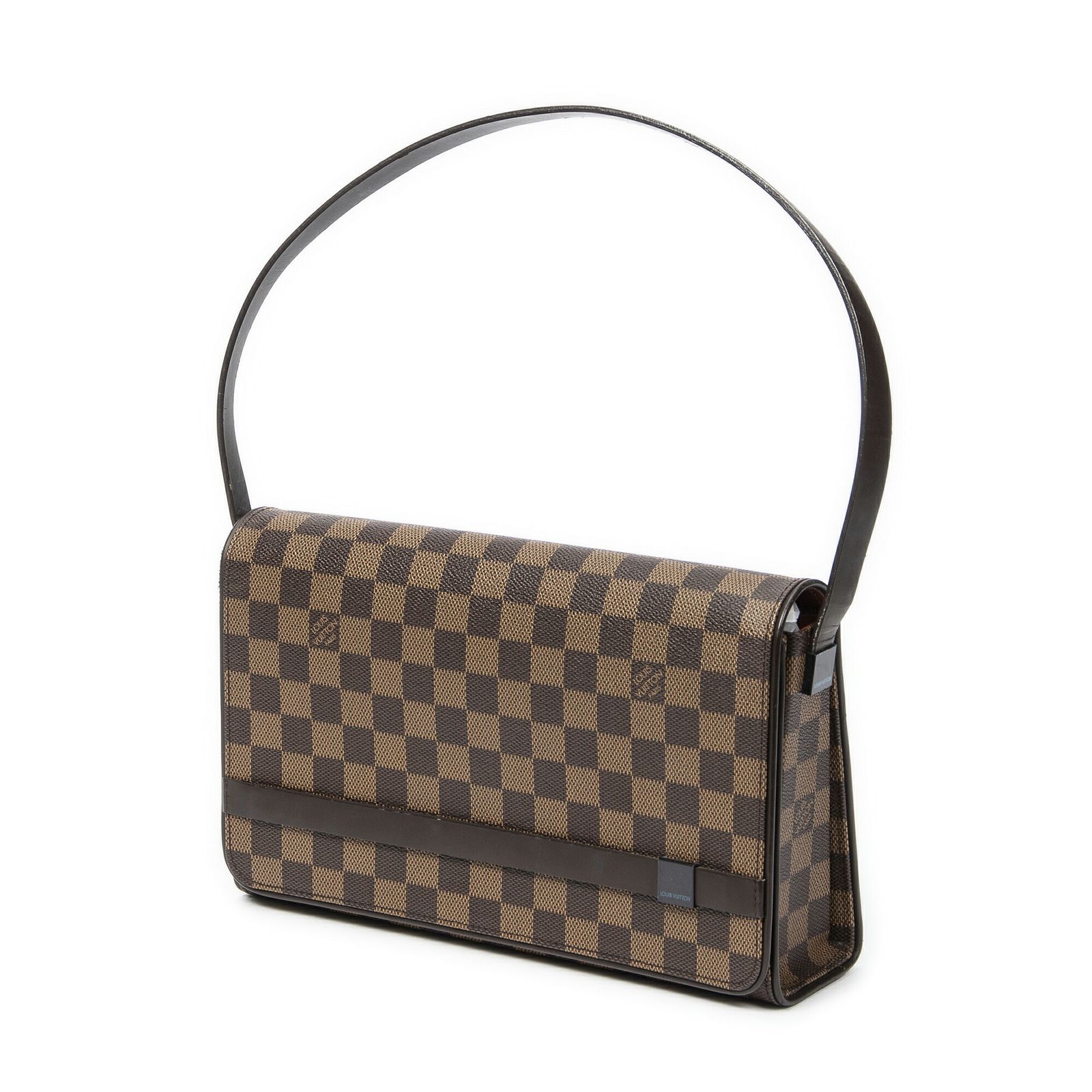 LOUIS VUITTON ルイヴィトントライベッカ ロング茶色ダミエ エベヌA