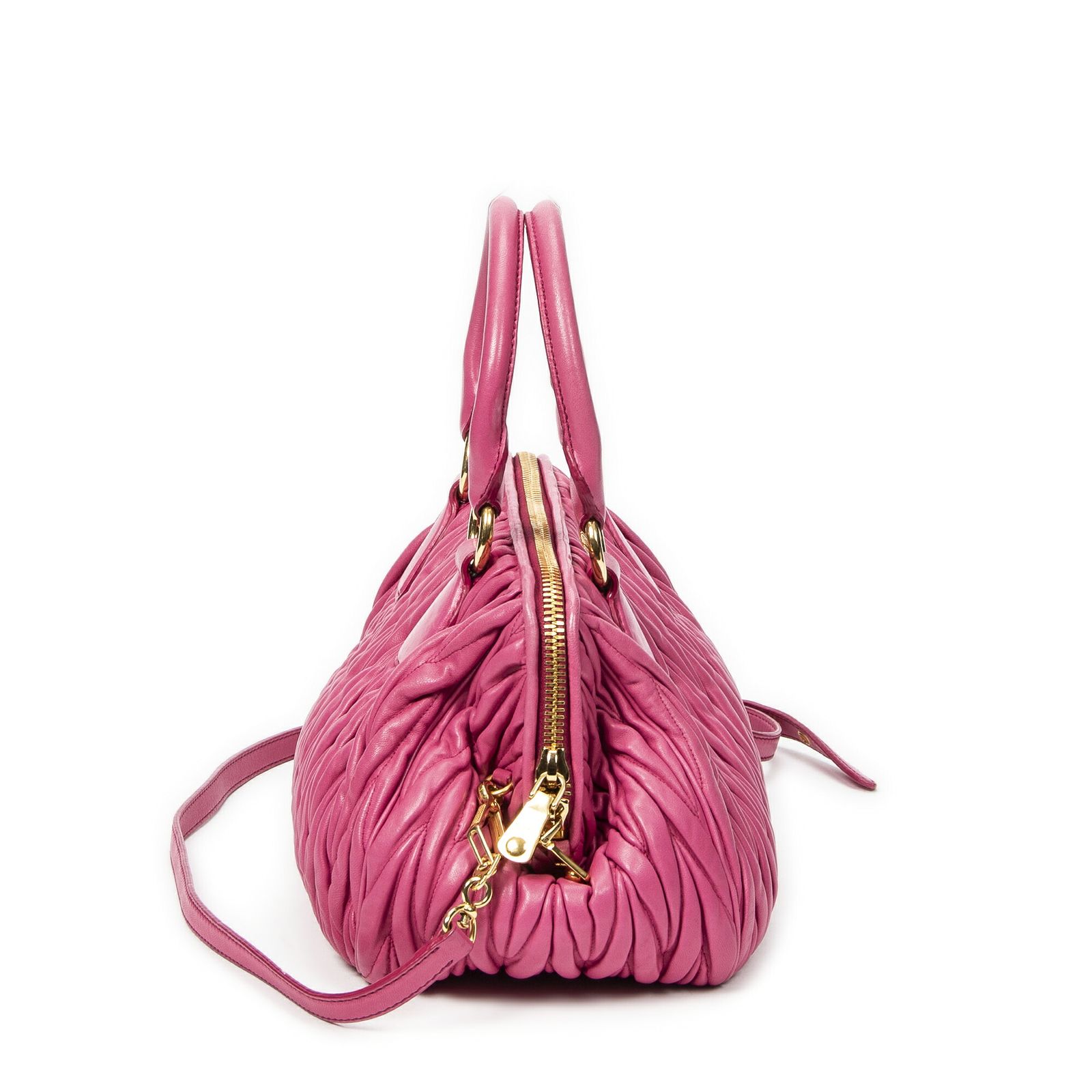 トップハンドルピンクナッパマトラッセレザーA