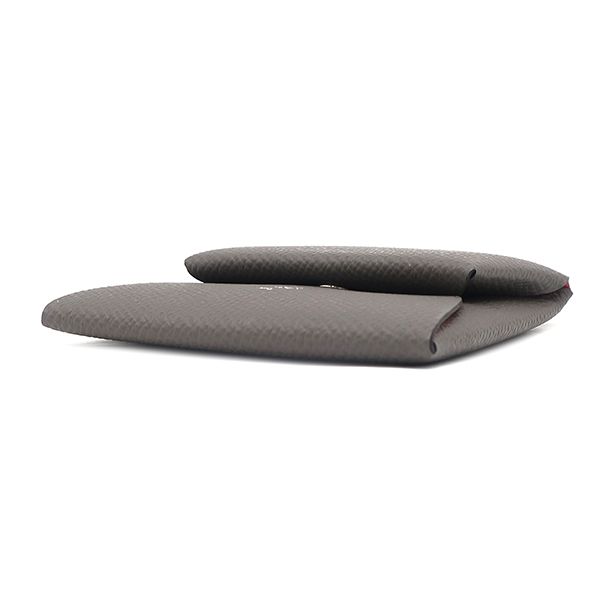  エルメス HERMES コインケース バスティア ヴェルソ ヴォーエプソン グリメイヤー ローズアザレ シルバー金具 PO品 グレー ピンク バイ W刻印 製 箱 その他 小物