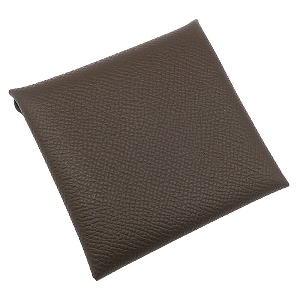 エルメス HERMES コインケース バスティア ヴォーエプソン エコルセ シルバー金具 こげ茶 B刻印 2025年製 箱