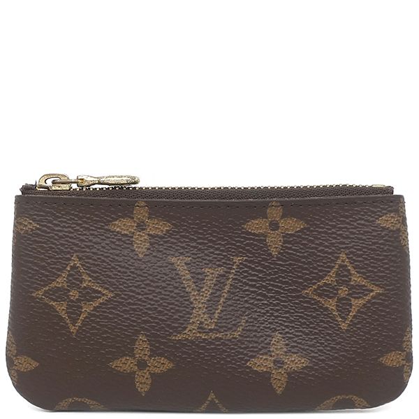ルイヴィトン LOUIS VUITTON コインケース ポシェット クレ モノグラムキャンバス モノグラム ゴールド金具 茶 キーチェーン付き M 62650 CT 2198