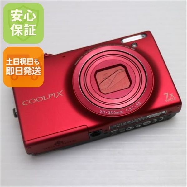 中古 COOLPIX S6100 スーパーレッド 即日発送 デジカメ Nikon デジタル