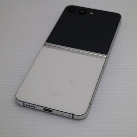 超美品 Samsung Galaxy Z Flip5 本体 クリーム ムスビー｜爆速発送Galaxy Z Flip5 256GB クリーム SCG23 AU版SIM
