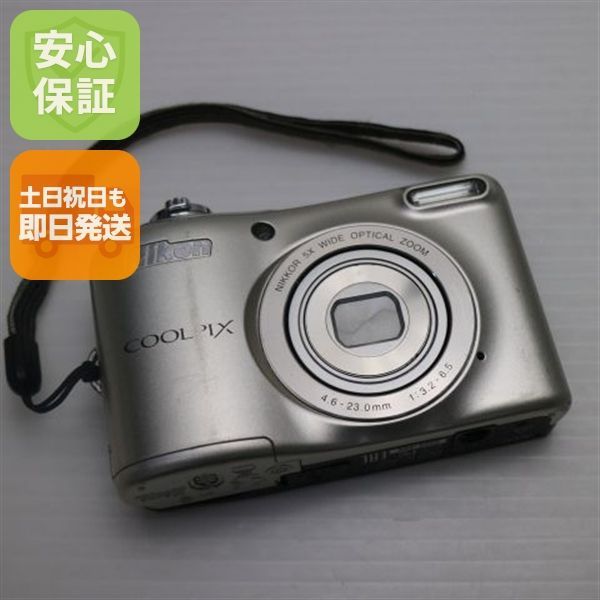 美品 COOLPIX L30 シルバー 即日発送 デジカメ ニコン 本体 土日祝発送