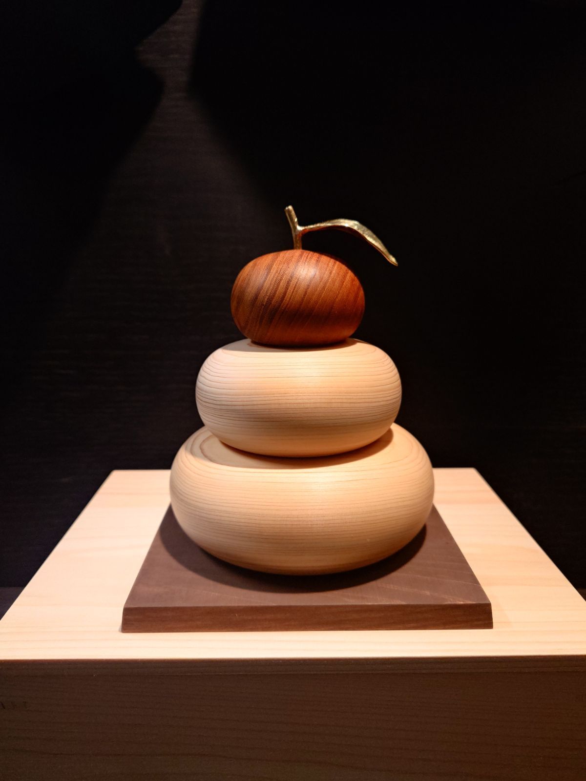 木製鏡餅大 木箱入りタイプ An 1