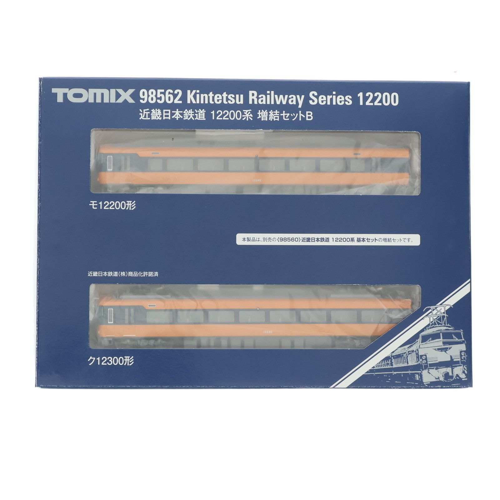 98562 近畿日本鉄道 12200系増結セットB(2両)(動力無し) Nゲージ 鉄道