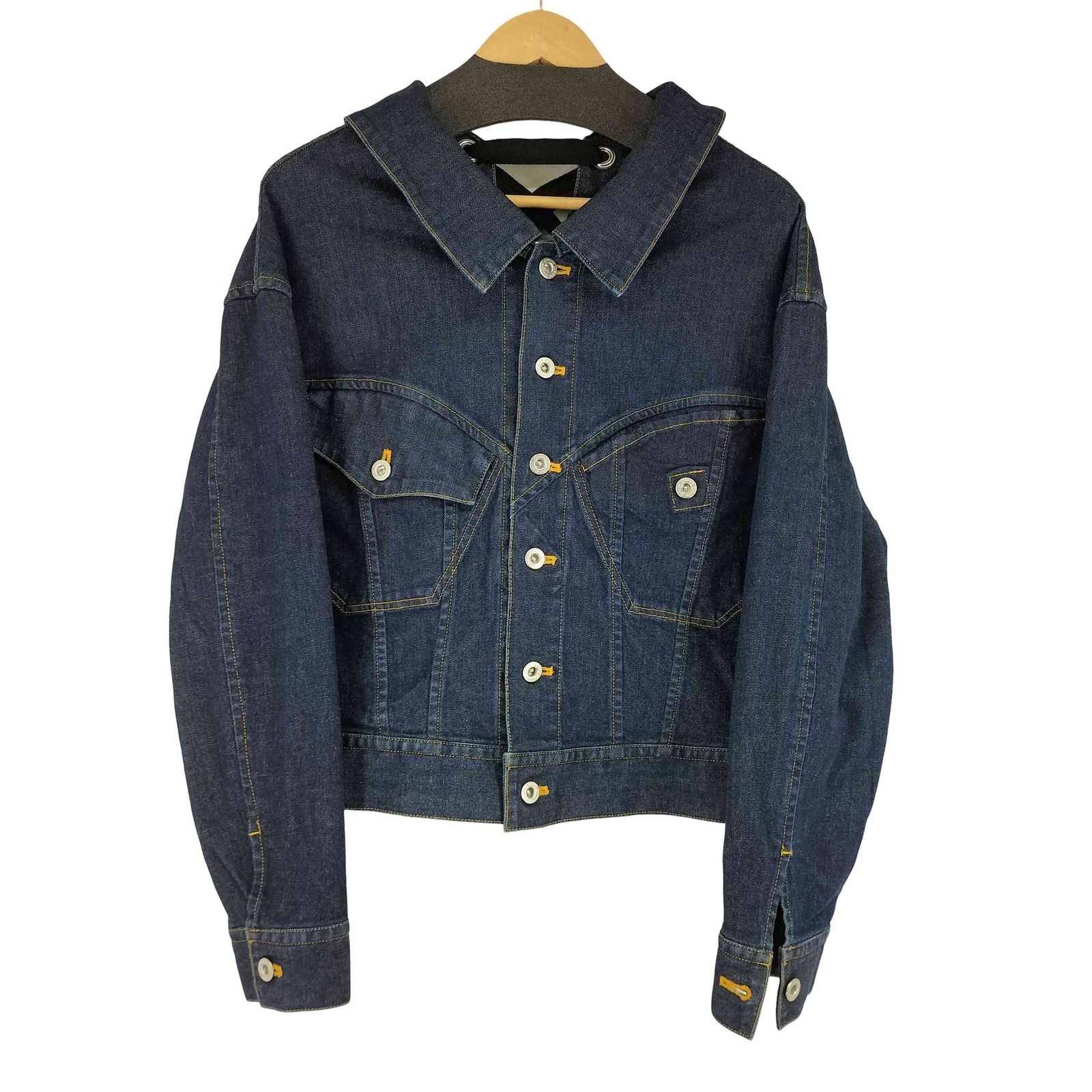 リミフゥ LIMI feu 18AW バックレースアップ デニムジャケット