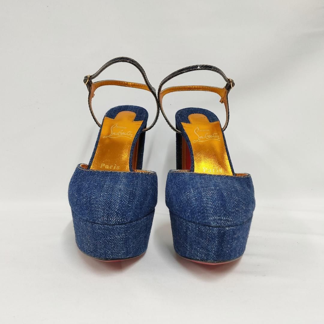 Christian Louboutin コルーナ パンプス ブルーデニム 24 cm相当 クリスチャンルブタン