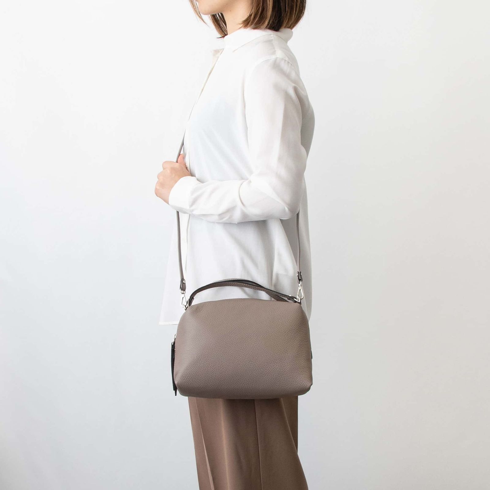 ジャンニキアリーニ GIANNI ジャンニキャリーニ バッグ 2 WAYハンド|ショルダーバッグ ALIFA MEDIUM HAND BAG アリファ M レディース BS 8148 GRN