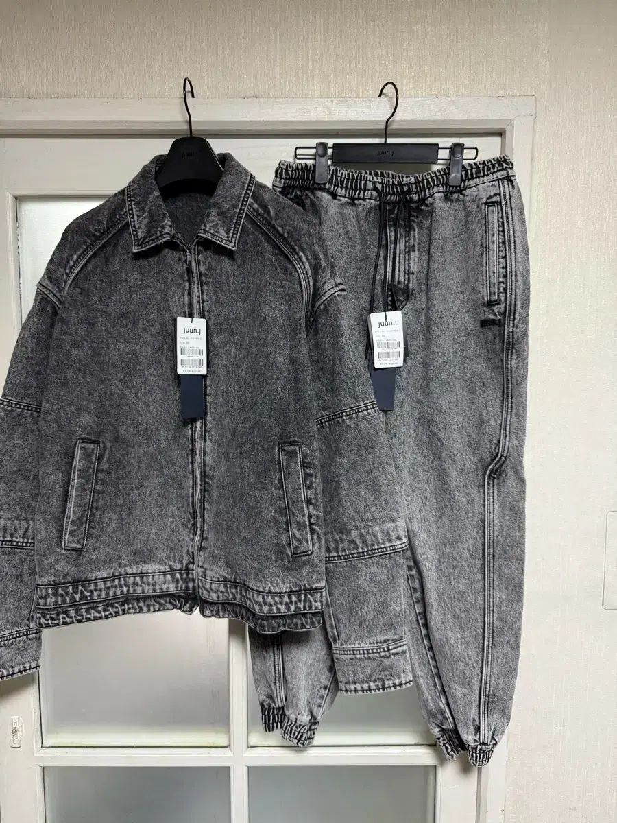 Juun.J ジュンジェイ 24ss ブラックデニム デニム ジップアップ