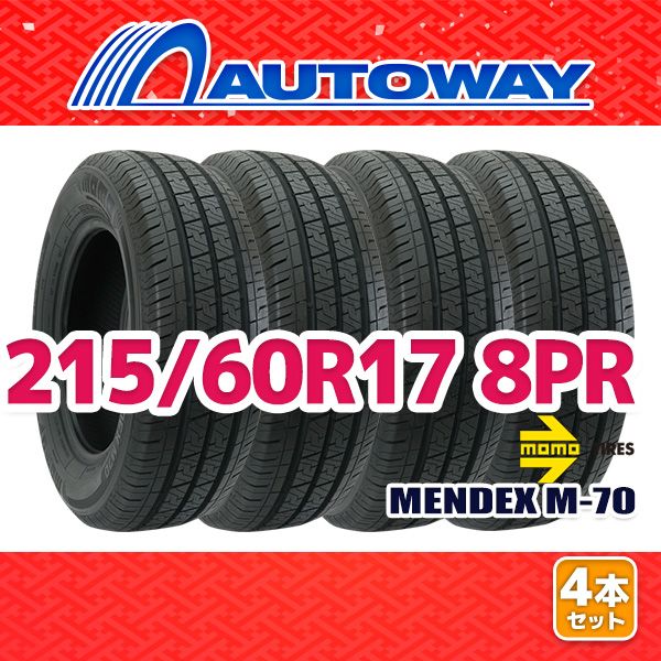 AUTOWAY 215 60 R 17 サマータイヤ MOMO Tires MENDEX M 70 17インチ 4本セット 夏タイヤ オートウェイ